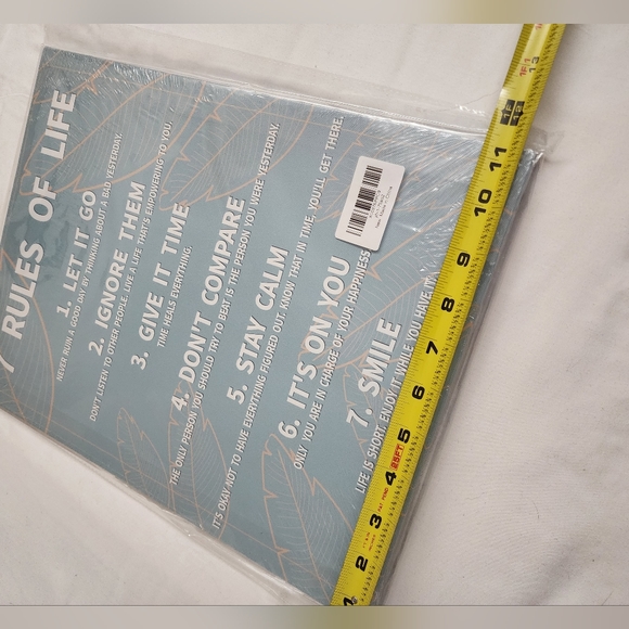 NWT Rules of Life Wall Hanging 11"x15" - Picture 6 of 7